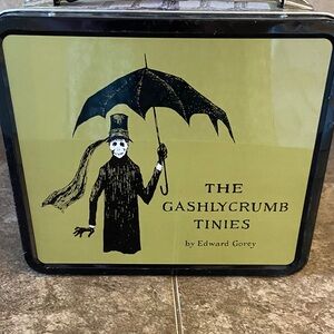 The Gashlycrumb Tinies Lunchbox by Edward Gorey - Olive & Black